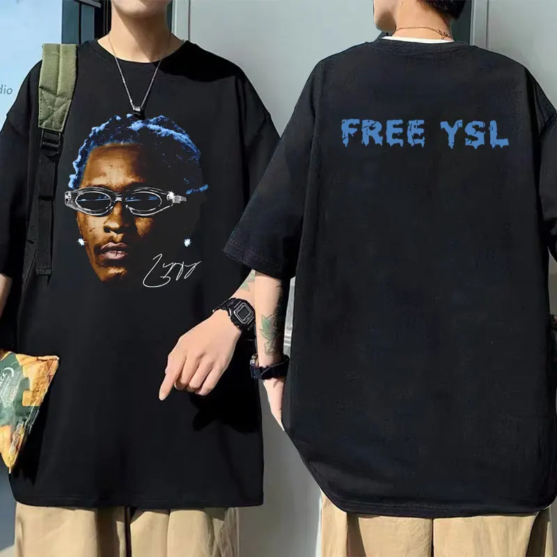 

Rapper Young Thug Graphic Tshirt Male 100% Cotton T Shirt Men Fashion Trend Hip Hop Vintage Streetwear Unisex Oversized T-shirts