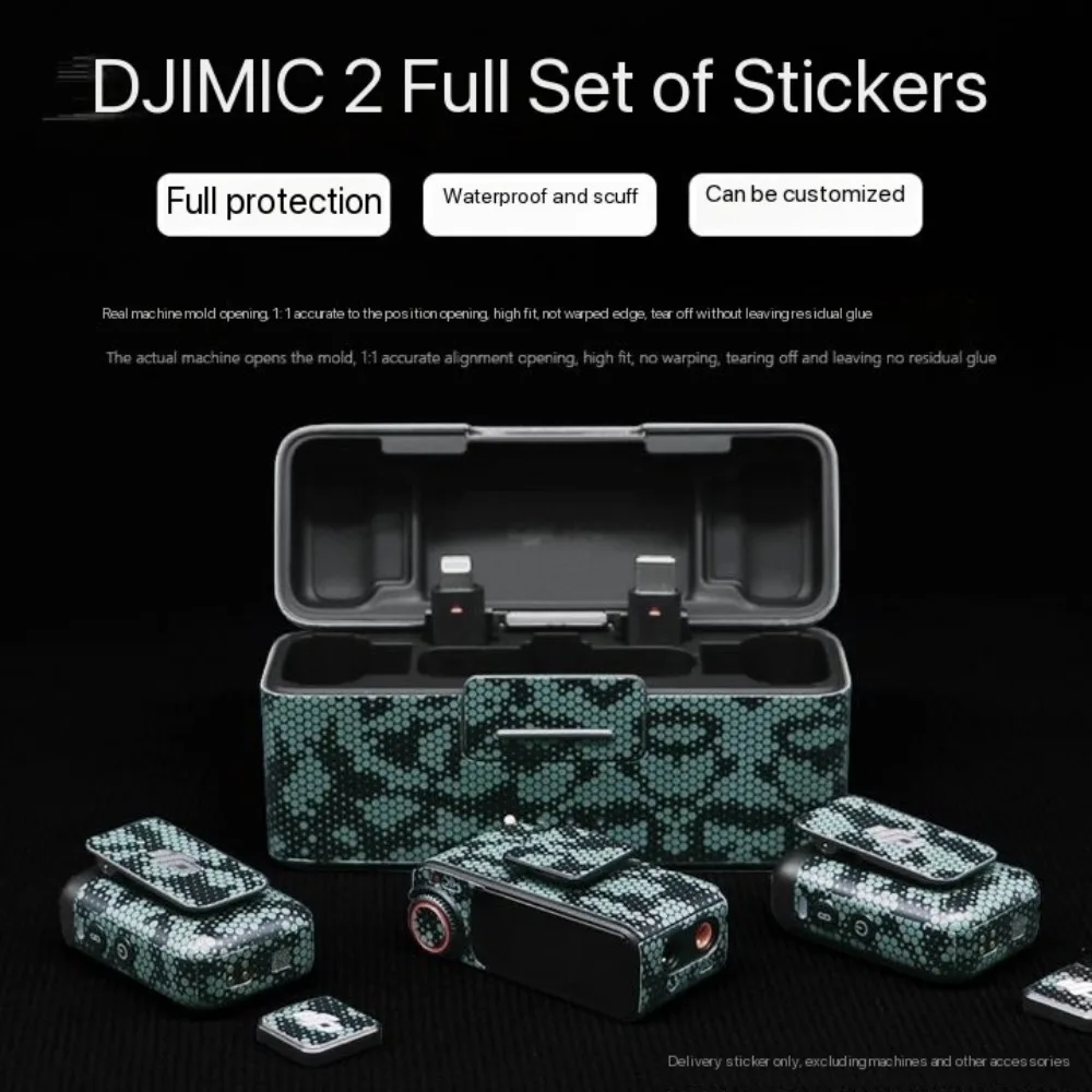 Suitable for DJI Mic2 stickers collar clip microphone film protective no adhesive residue accessories