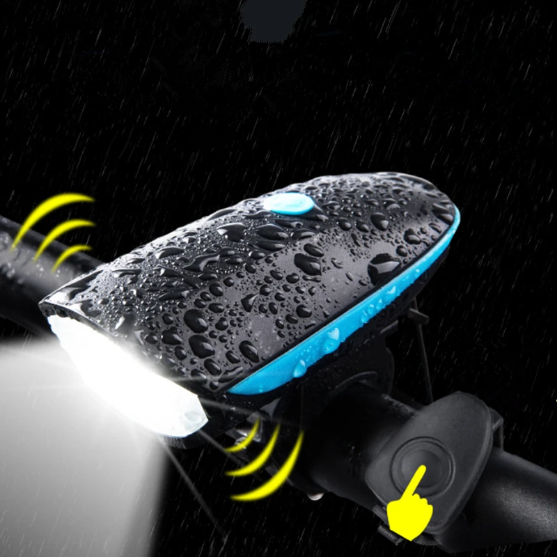 

2 In 1 Bicycle Bell and Light 120db Waterproof Electric Bicycle Alarm Bell Bike Light Bike Riding Cycling Horn Bike Accessories