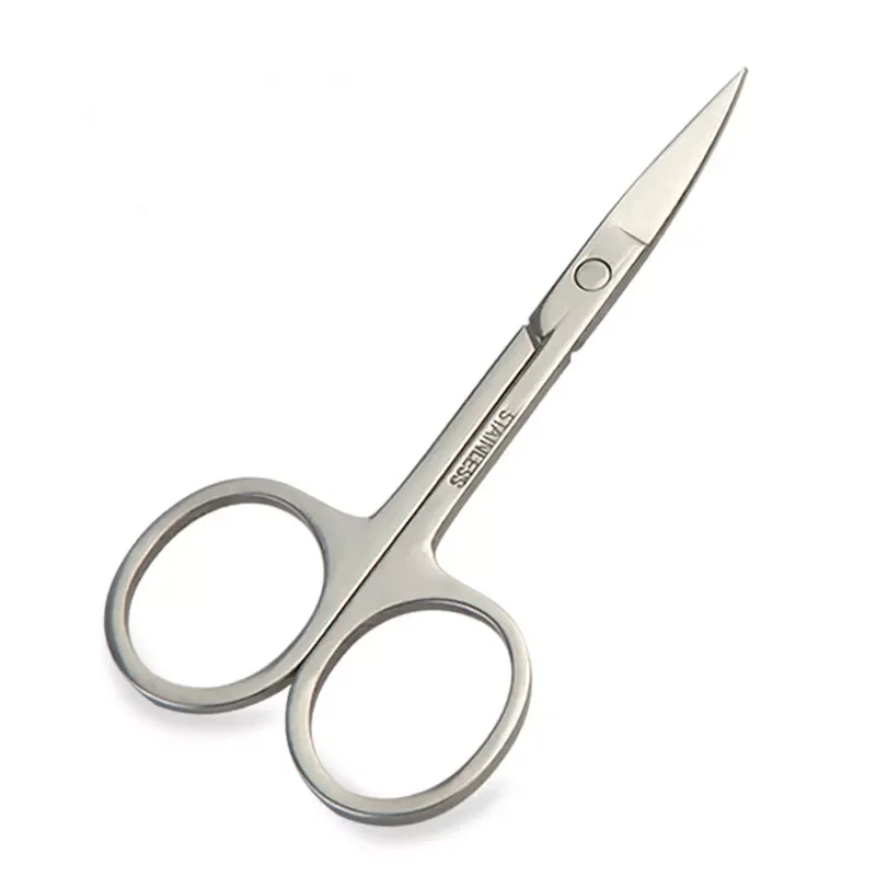 

Ножницы Профессиональные для маникюра, инструменты для ногтей, бровей, носа, ресниц, кутикулы, изогнутые для педикюра