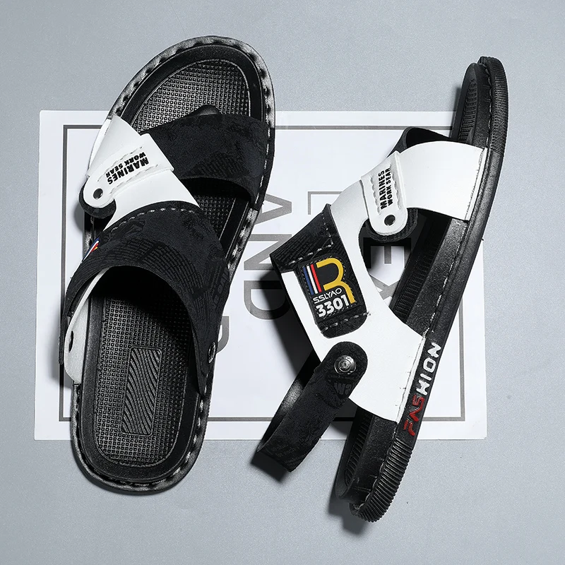 

Handmade Summer Men Sandals Comfy Light Driving shoes Outdoor Beach Slippers Design Cool Flat Top Quality Shoes Trend Men shoes