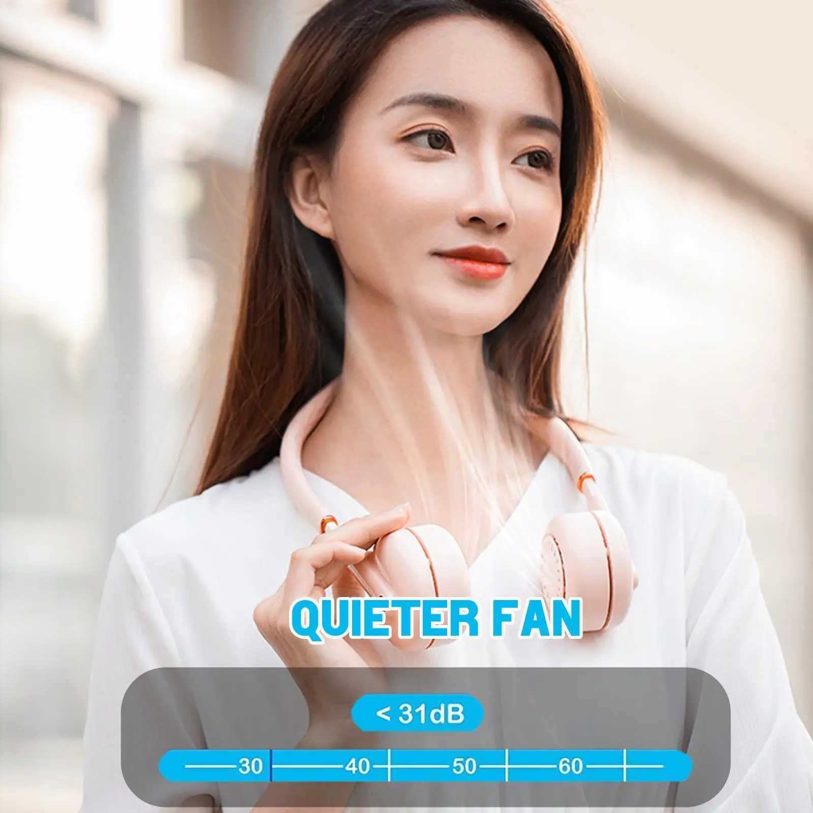 

Mini Neck Fan Portable USB Rechargeable Mute Sports NeckFans for Outdoor Ventilador Portatil Abanicos Cooling B0Y0