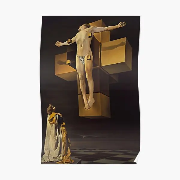 Сальвадор Дали распятие Телескопический гиперк плакат печать роспись стены