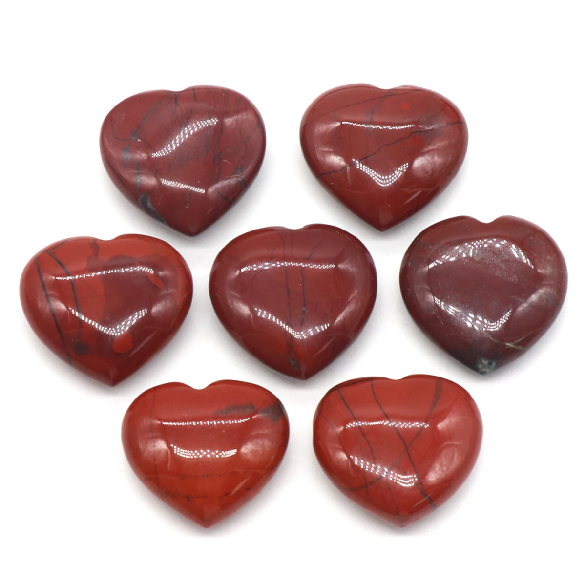 

Сердца из натурального агата, 5 шт.