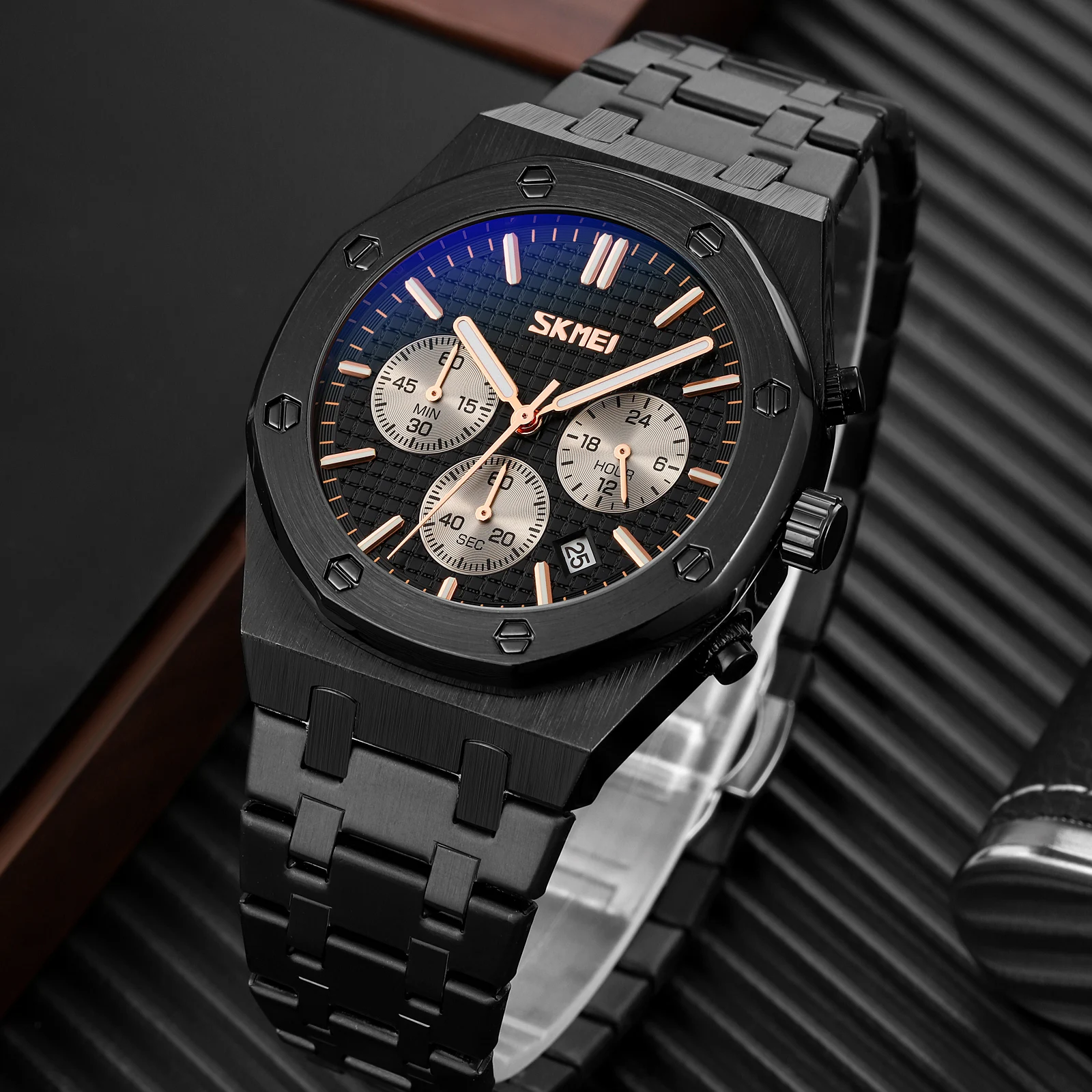 Часы наручные SKMEI мужские с японским кварцевым механизмом повседневные