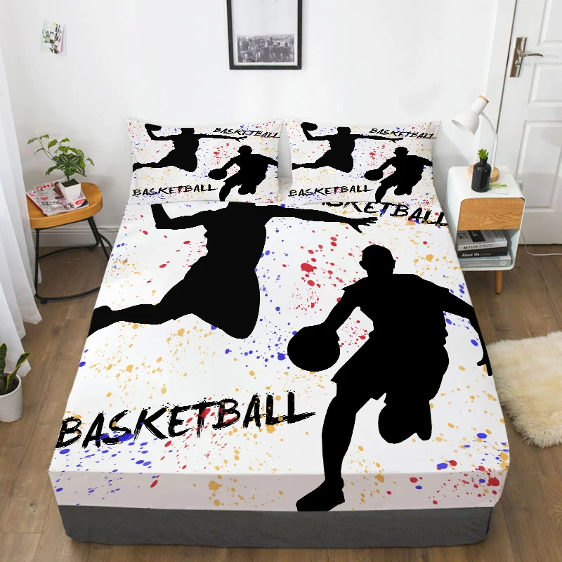 

Bedding Covers Sheet 3D Print Basketball Bed Cover Home Bedclothes Decoration Double Queen Size Comforter Coverset