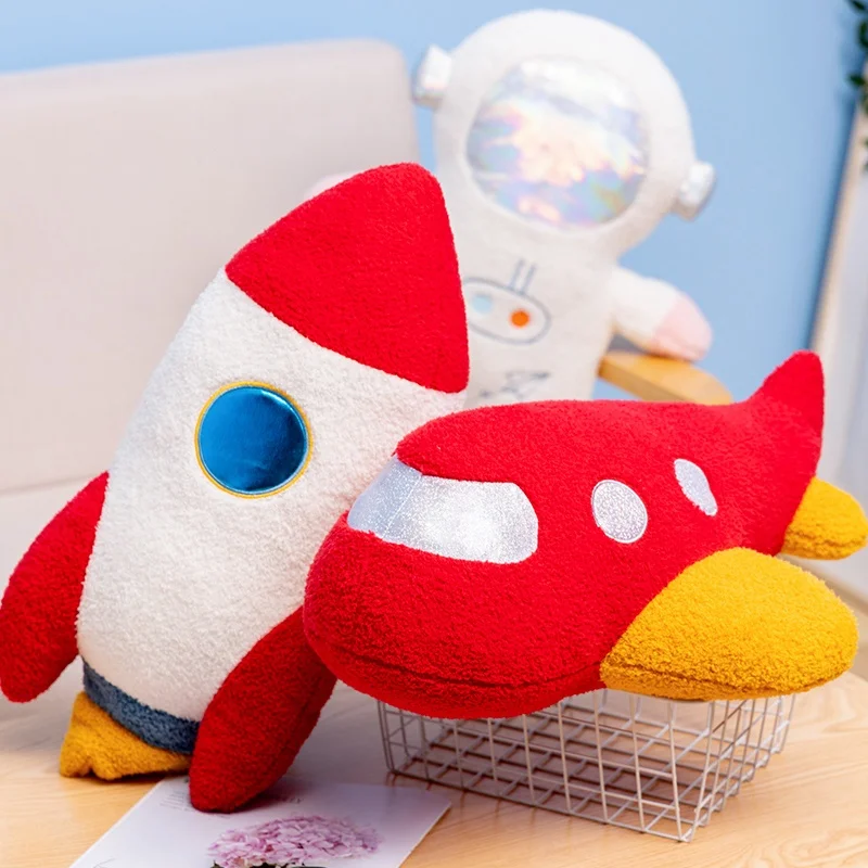 1 шт. Детская плюшевая игрушка-космический корабль 58 см