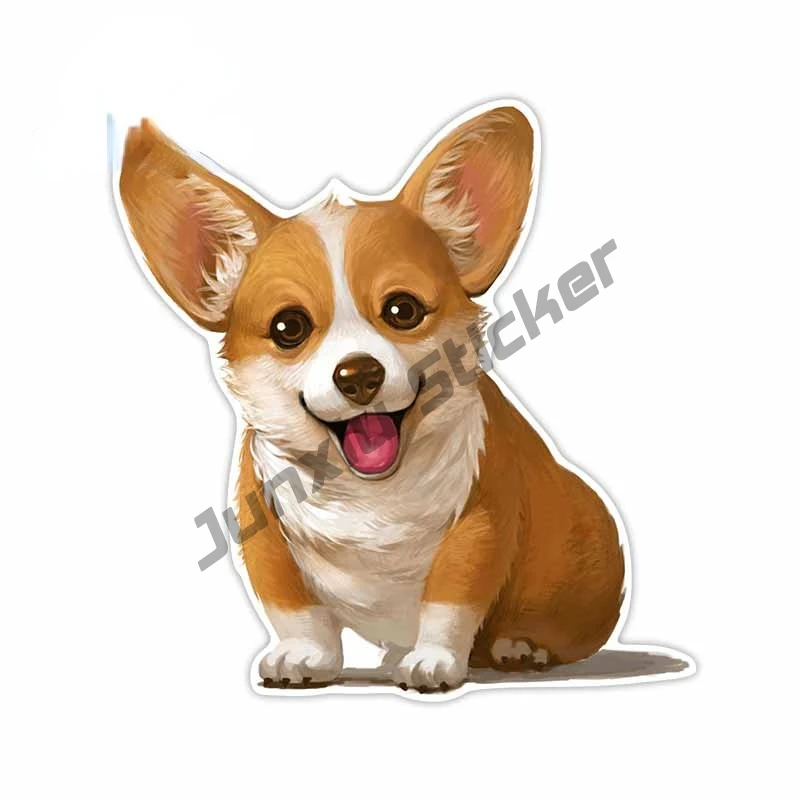 

Corgi Dog Cute Car Stickers Waterproof Vinyl Car Wrap Decals Windows Door Scratch-Proof Camper Decoration KK13*13cm