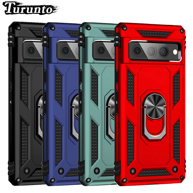 

Shockproof Armor Metal Ring Case For Google Pixel 7 Pro 7 7A Bumper Phone Cover For Google Pixel 6 Pro 6 6A 5A 5 4 XL 3A 4A 5G