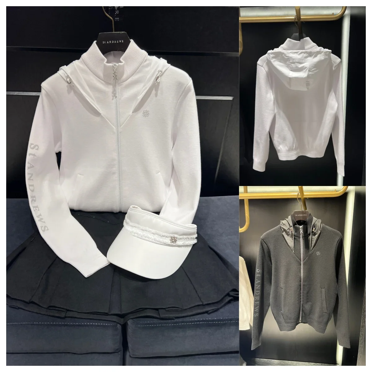 

Женская трикотажная толстовка на молнии, с воротником-стойкой и длинным рукавом