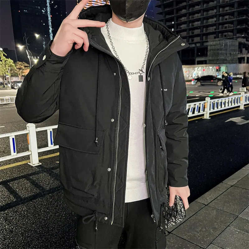 

Store main style social guy no head black down jacket