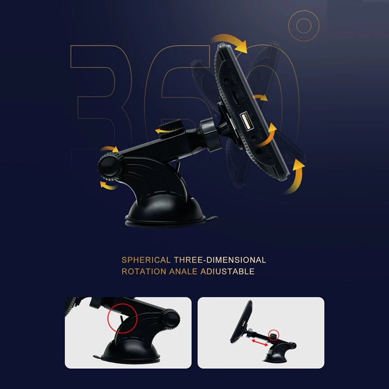 $100.28 Car Monitor Portable Wireless CarPlay Navigation for All Cars Screen 7inch Universal Touch Control Display Androidauto Siri