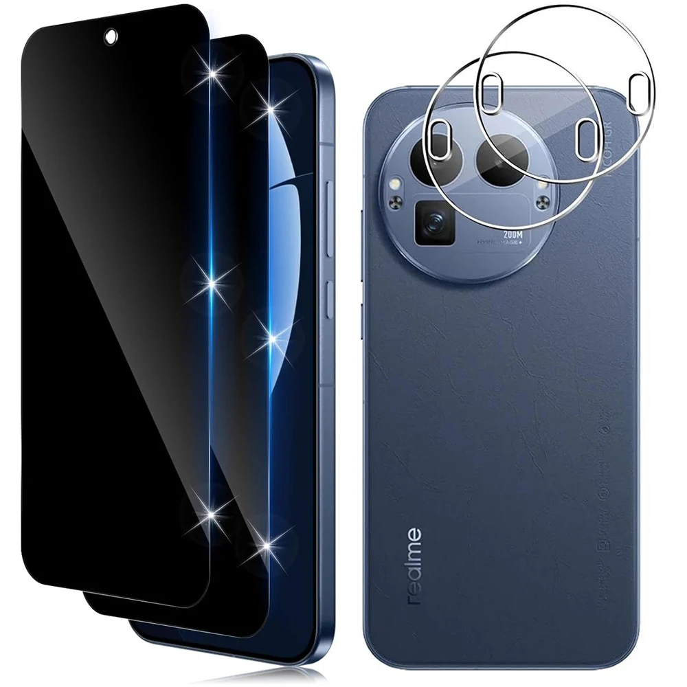 Фото Закаленное стекло для конфиденциальности для Realme GT8 Pro, защитная пленка для экрана, мягкий объектив камеры для Realme GT8Pro RMX5210 2025 №1
