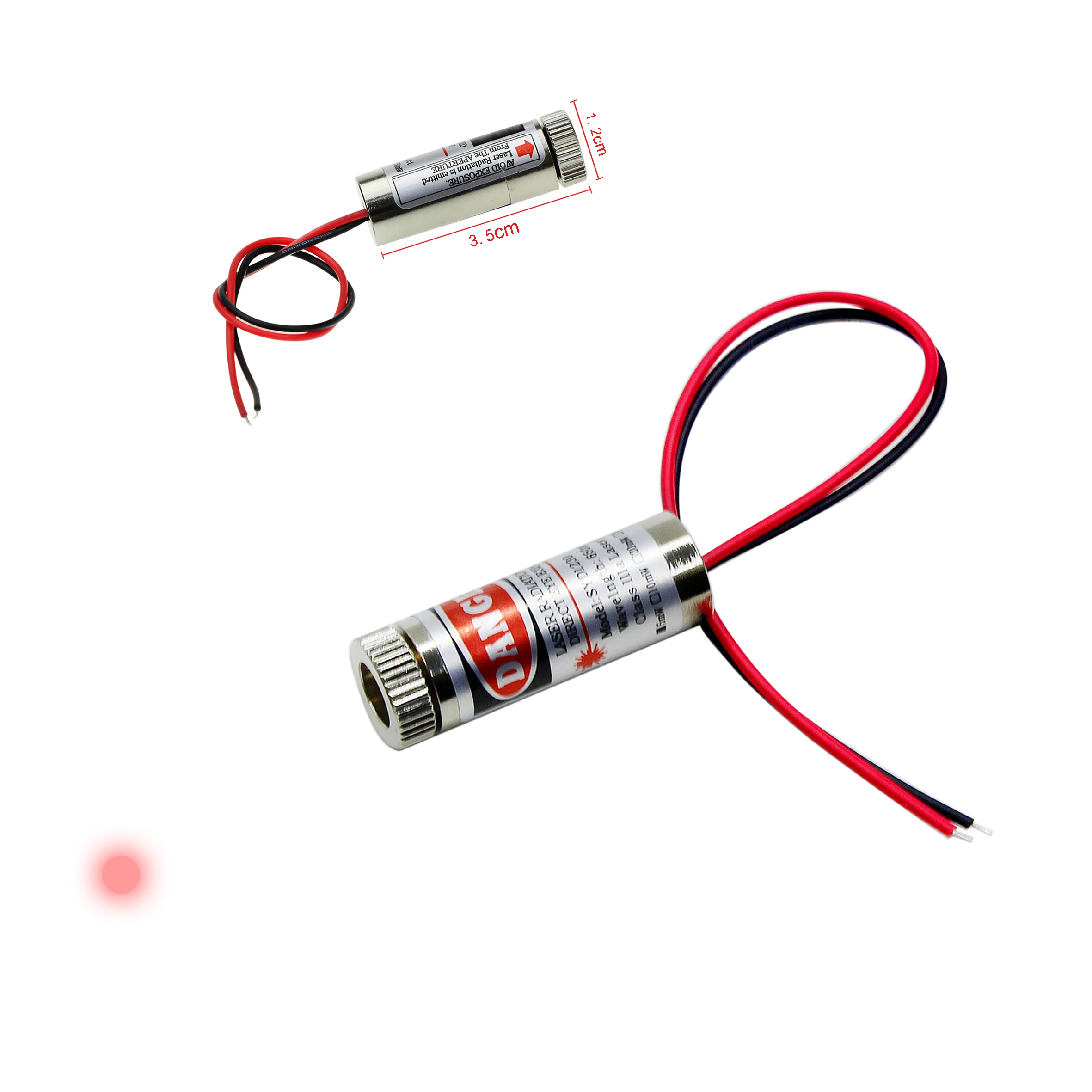 

Фокусируемый красный лазерный модуль Point / Line / Cross