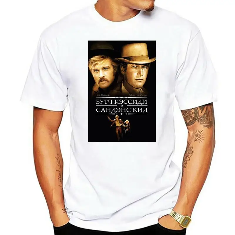 

Butch Cassidy and the Kid Men T-Shirt Black Clothing 6-A-191
