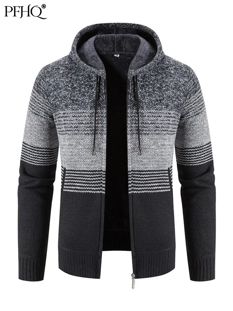 

PFHQ 2022 Men's Sweater Autumn Winter Up Zip Hoodie Cardigan Kint Jackets Coat Casual Fashion New Clothing Free Shipping 21Q2430