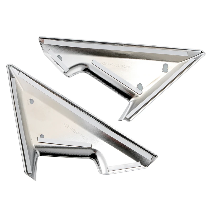 2pcs Car Side Mirror Door Window A-pillar Triangle Trim Frame Cover for Nissan X-trail Rogue T32 2014-2019 Auto Exterior Sticker |