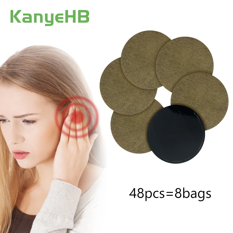 

48pcs=8 bags Tinnitus Treatment Patch Natural Herbal Extract Medical Plaster Relieve Ear Pain Treating Deafness Health Care A692