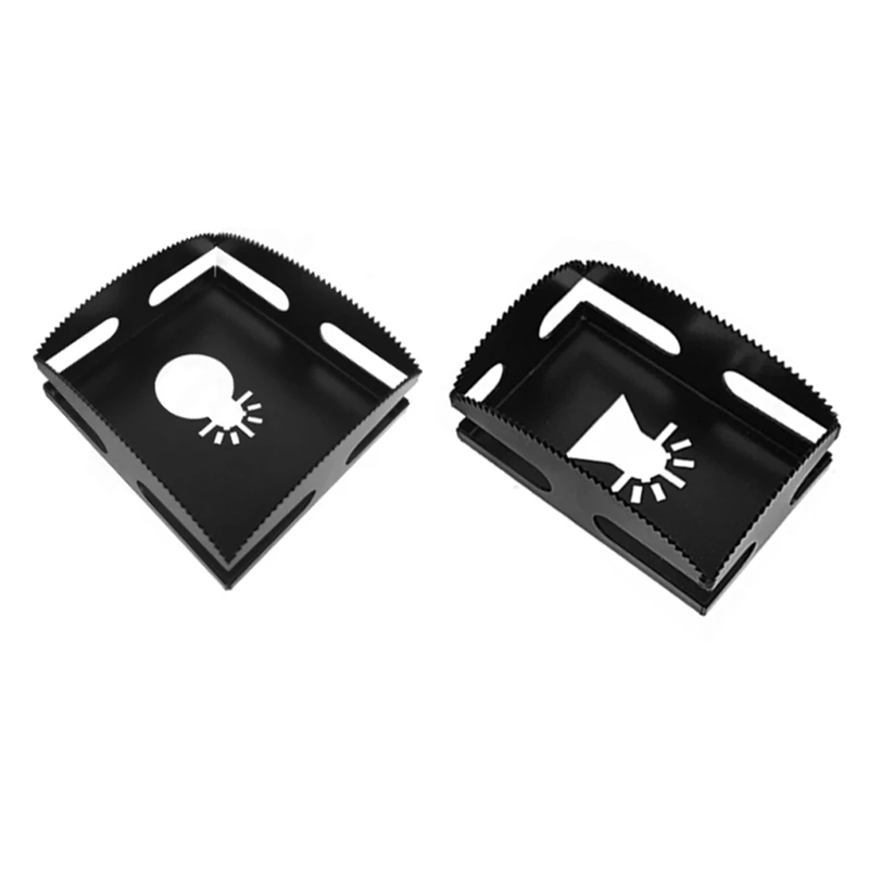 

2Pcs Square Slot Cutter, One Step in Place Square Slot Cutter, Stainless Steel Square Slot Cutter Quickly Circle Cutter