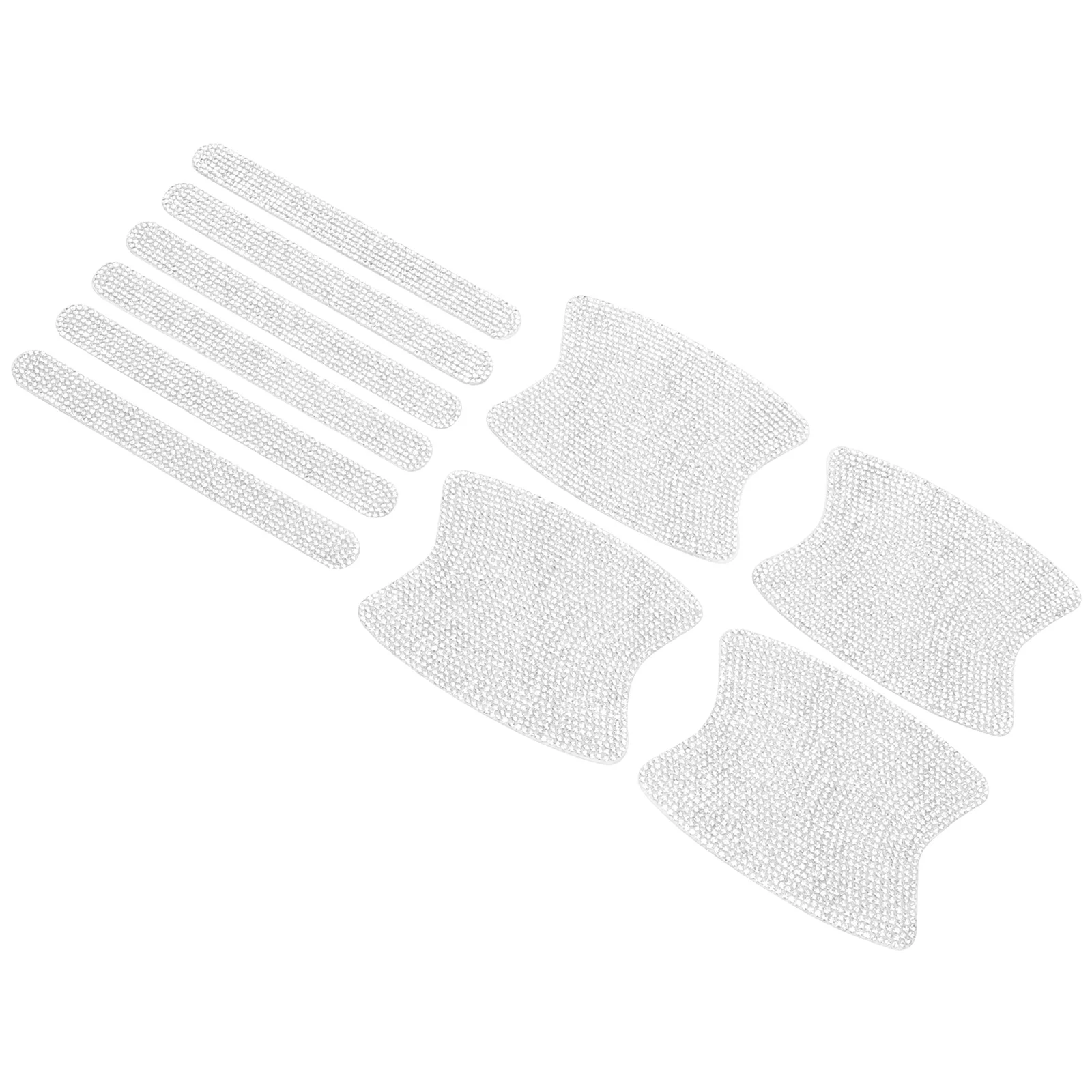 

Handle Car Door Protector Cover Scratch Bling Reflective Rhinestone Strip Auto Trim Sticker Diamond Guard Side Rear View Bowl