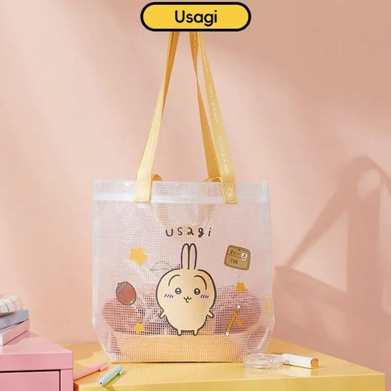 Сумка на плечо Kawaii Chiikawas прозрачная сумка для покупок из ПВХ мультяшная телефона