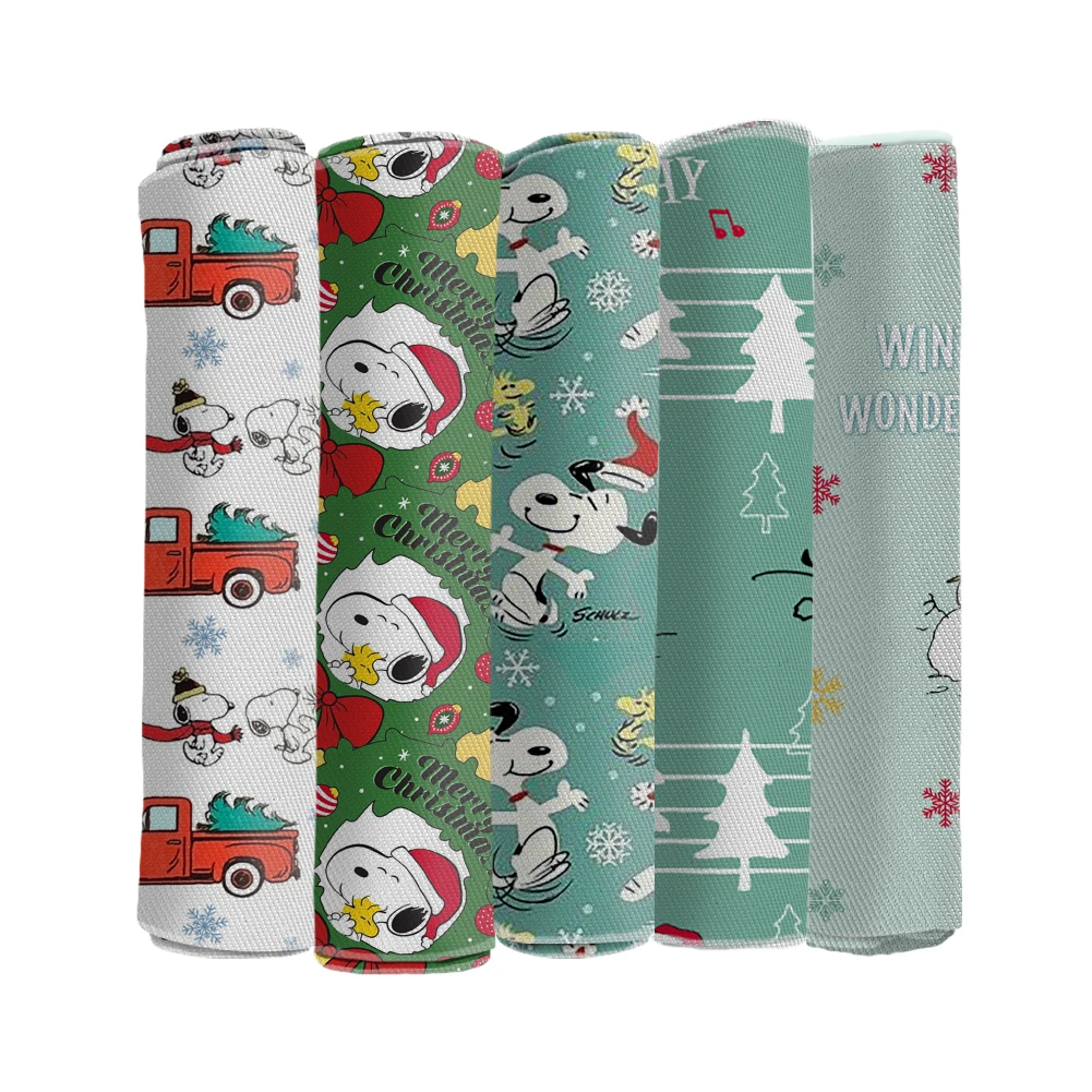 

Good Quality 50*145CM Cute Cartoon Dog Christmas Printed Wholesale Twill Fabric for Clothes Sewing Patchwork