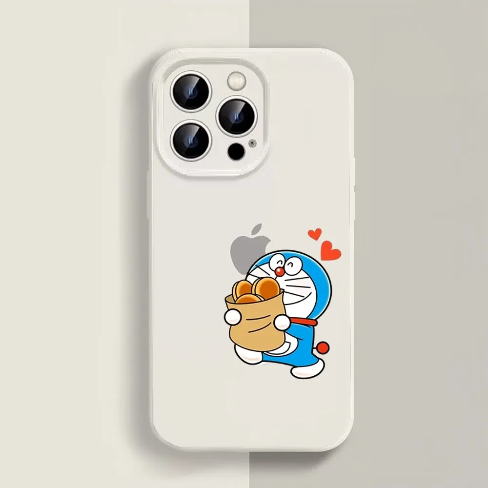 Милый мультяшный D-Doraemon чехол для телефона Iphone 11 13 14 Pro Max X Xr Xs Se2020 12mini белый
