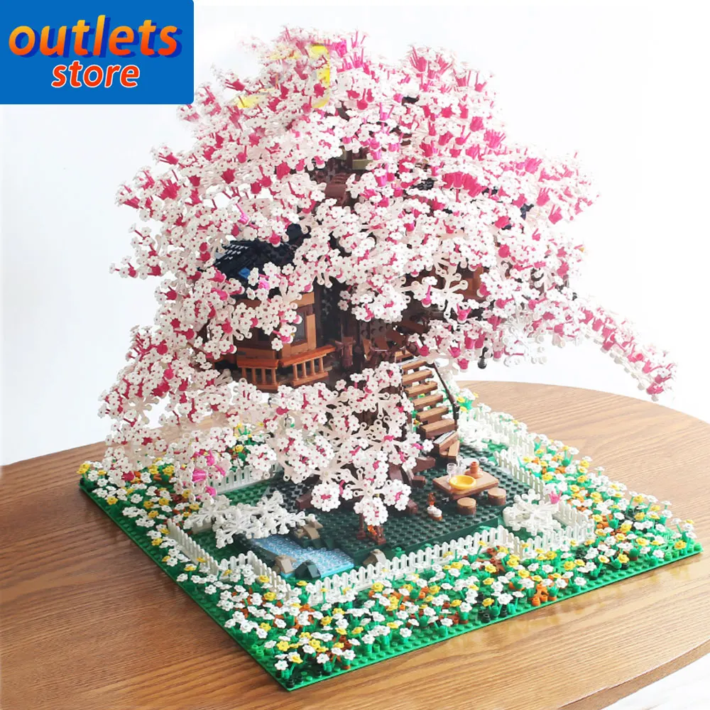 

Romantic Sakura Tree House Modular The Biggest Ideas Model 9000Pcs Moc 21318 Creative Expert Building Boys Blocks Bricks Toys