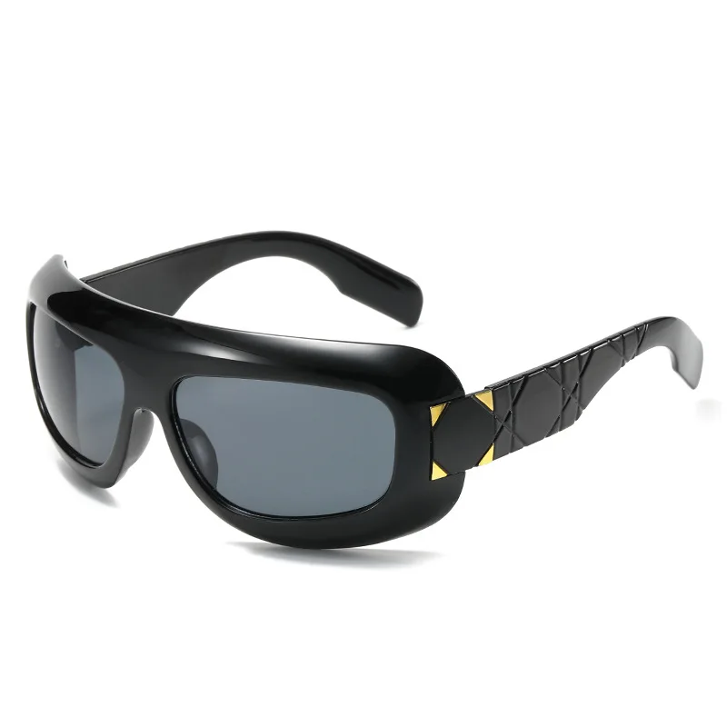 

Очки солнцезащитные женские и мужские, современные квадратные цветные винтажные индивидуализированные солнечные очки с защитой UV400