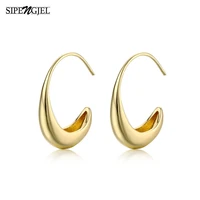 fashion gold color hoop earrings simple geometric earrings geometric vintage earrings for women wedding party jewelry gift