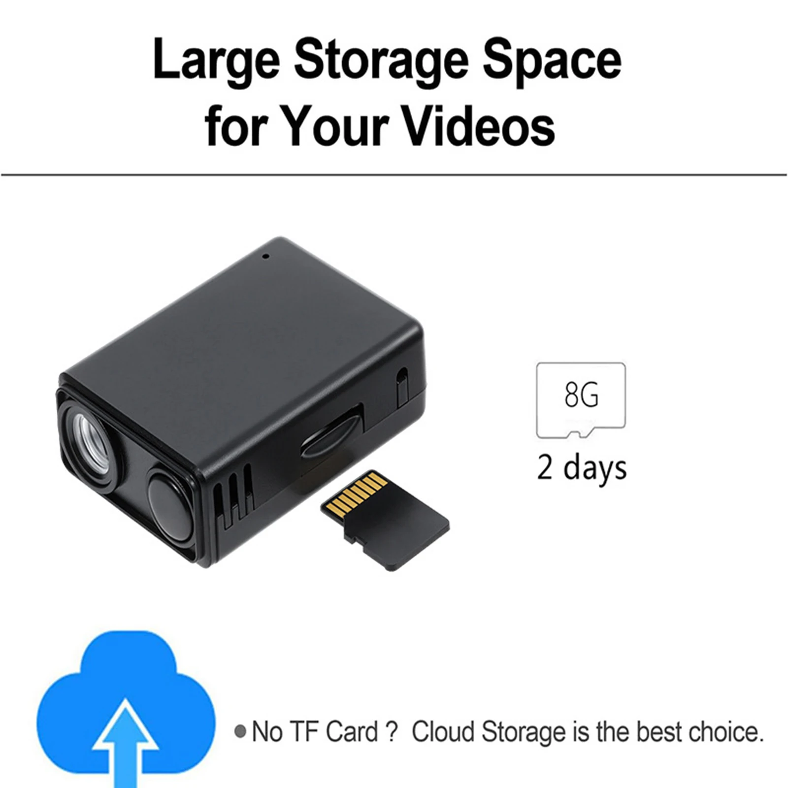 Фото Мини-камера для домашнего видеонаблюдения 4K WiFi с SD-картой 8 ГБ, функцией обнаружения движения и удаленным просмотром №5