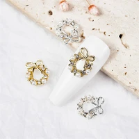 10pcs super shiny nail art zircon charms luxury mixed design crystal rhinestones nail decorations pearl 3d nail art accessories