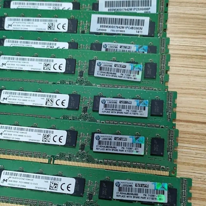 Micron DDR3 ECC RAMs 4 Гб 1866 МГц Серверная память ddr3 4 Гб 2Rx8 PC3-14900E-13 Серверная память компьютера