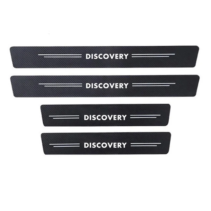 

4 шт., защитные наклейки на порог автомобиля из углеродного волокна для Land Rover Discovery 3 4 LR3 LR4 L318 L319 L462, спортивные автомобильные аксессуары
