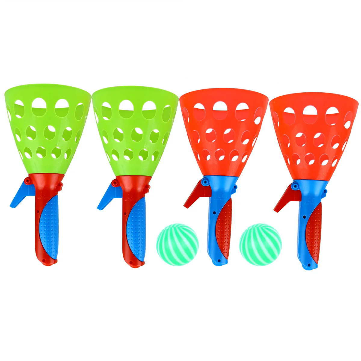 

Catch Launcher Baskets with Balls: Catch Game for Fun Outdoor Indoor Backyard Games Activities Hand and Eye Concentration