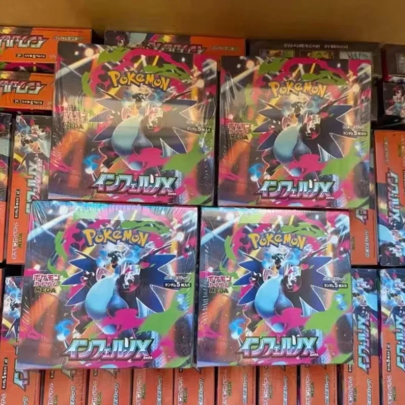 Фото Оригинальная коробка Pkm Ptcg Mega Mega Dream Ex Phantasmal Flames Mega Lucario Booster, японская версия, коллекционные карты-сюрпризы, подарки №4