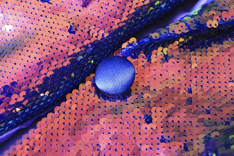 European and American Cool Colorful Heavy Embroidery Sequins Suit Coat 2023 Spring New Suit Collar Ins One Button Blazer Jacket