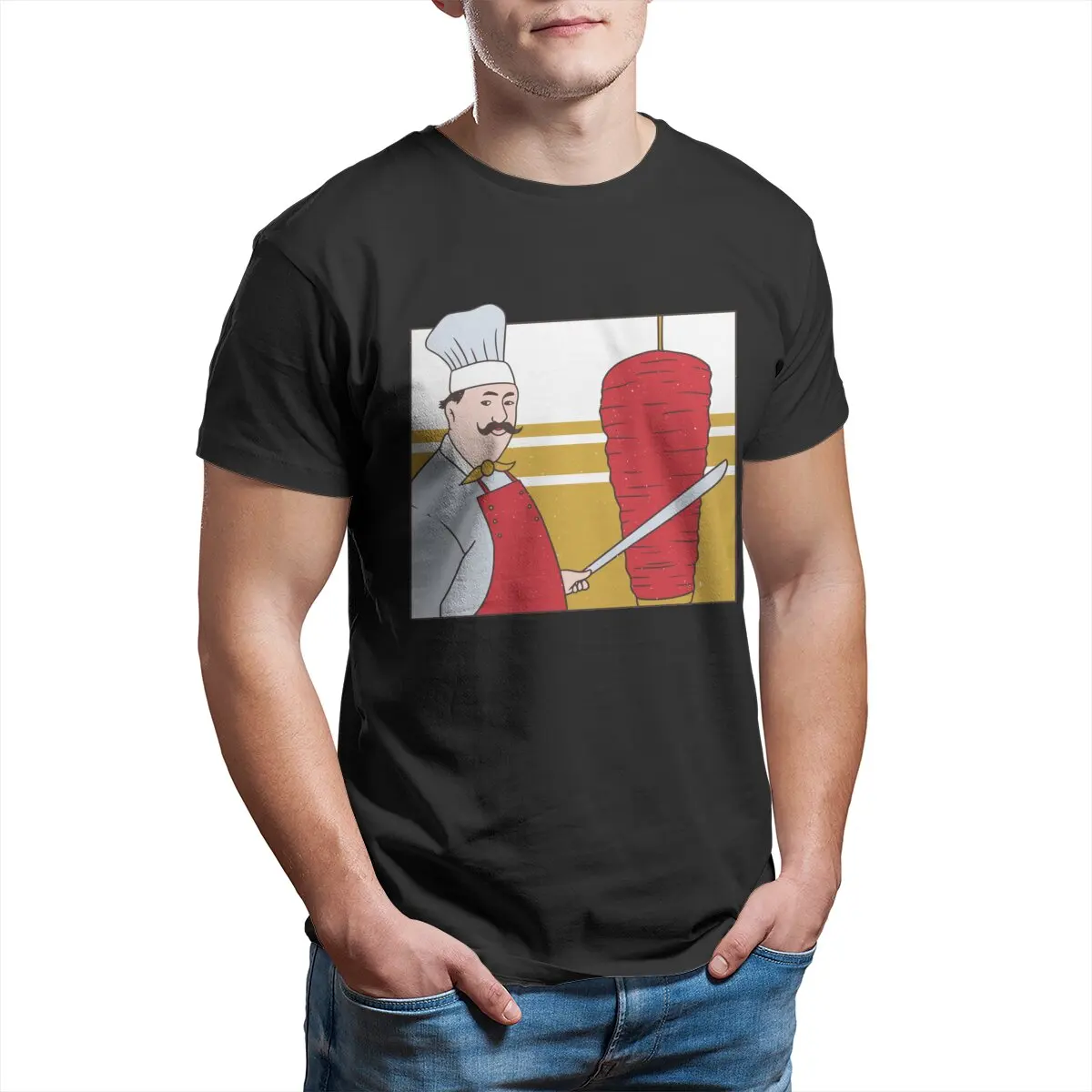 Футболка мужская с круглым вырезом из чистого хлопка 4XL 5XL |