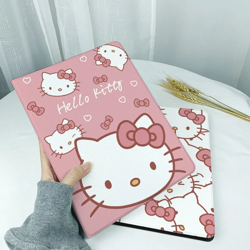 Sanrio, чехол Hello Kitty для iPad Air 2021, Чехол Air 4, силиконовый защитный чехол для iPad Pro Mini 6, 10,2 дюйма, 8, 9, противоударный мягкий чехол