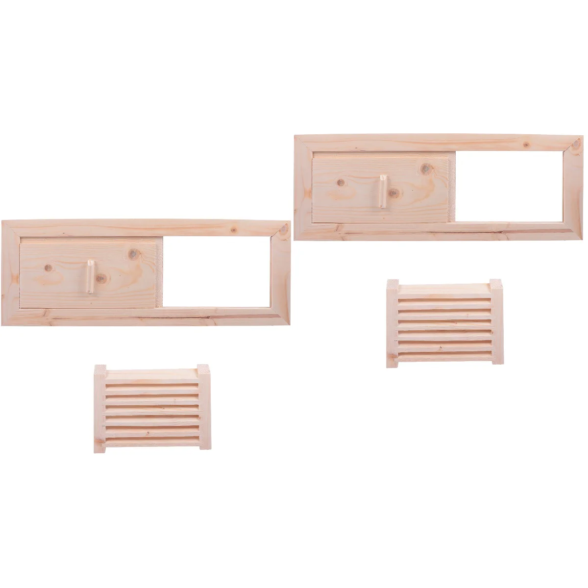 

2 Sets Sauna Room Air Vent Blinds Grille Ventilation Panel Sauna Room