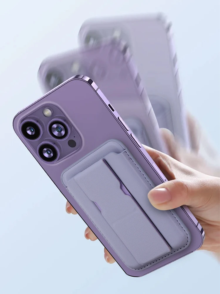 Магнитный Чехол-кошелек Для iPhone 14/13/12 Pro Max Совместимый С MagSafe Держатель Карт Со
