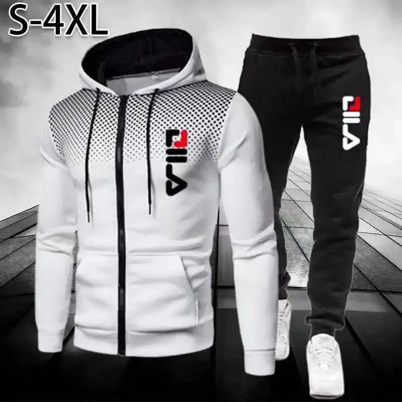 

2023 Men's Popular Dot Set Luxury Luxury Printing Customizable Casual Sports Style Four Seasons Wear