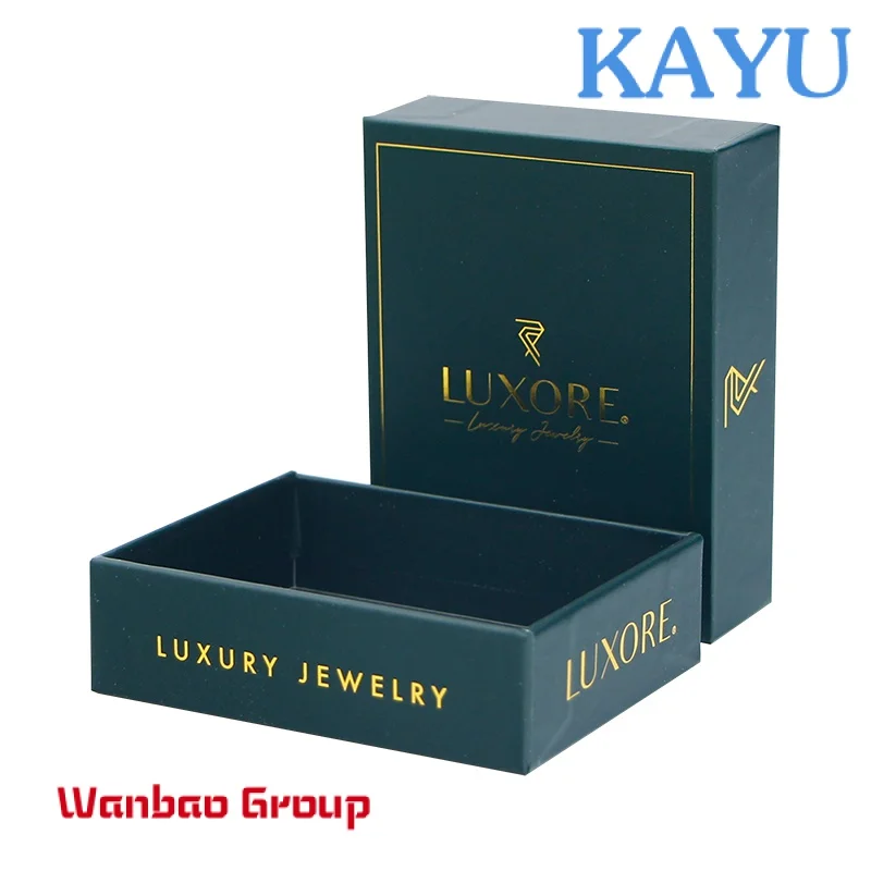 Custom print perfume box lid and base rigid boxes green cosmetic paper gift boxes with logo packaging