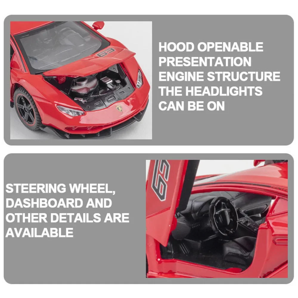 1:32 Lambor LP770-4 сплав модели спортивных автомобилей игрушки металлические литые