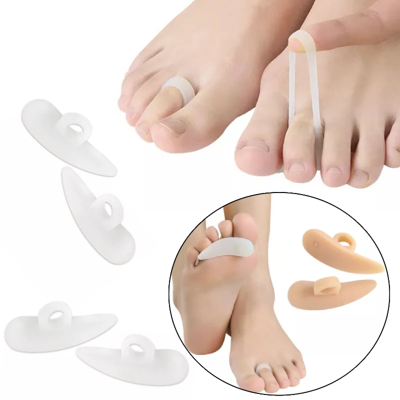 

5Pairs Middle Toe Support Soft Pads Hallux Valgus Separators Bunion Corrector High Quality Orthopedic For Feet Pedicure Tools