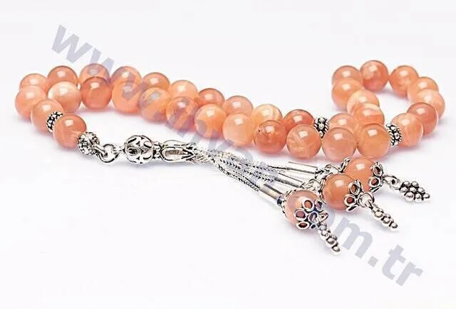 IQRAH Sun Stone Rosary (925 STERLING SILVER)