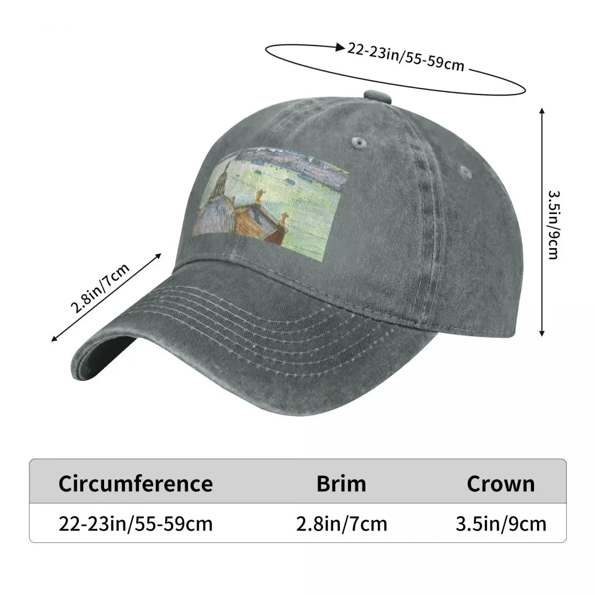 Венеция. Зимняя шляпа от солнца для мужчин и женщин с изображением Большого