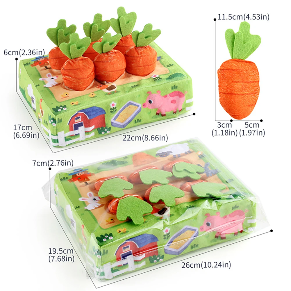 Игрушки-кролики интерактивные игрушки с 6 маленькими морковиками маленькие