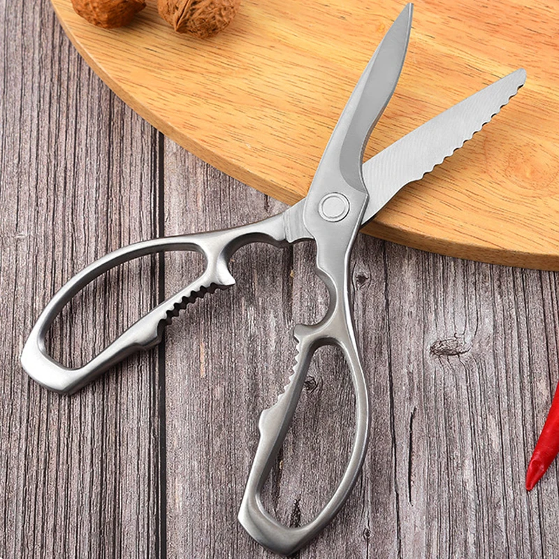 Ножи-ножницы для кухни из мощной нержавеющей стали для чистки куриной кости, утки, рыбы и овощей при приготовлении на гриле.