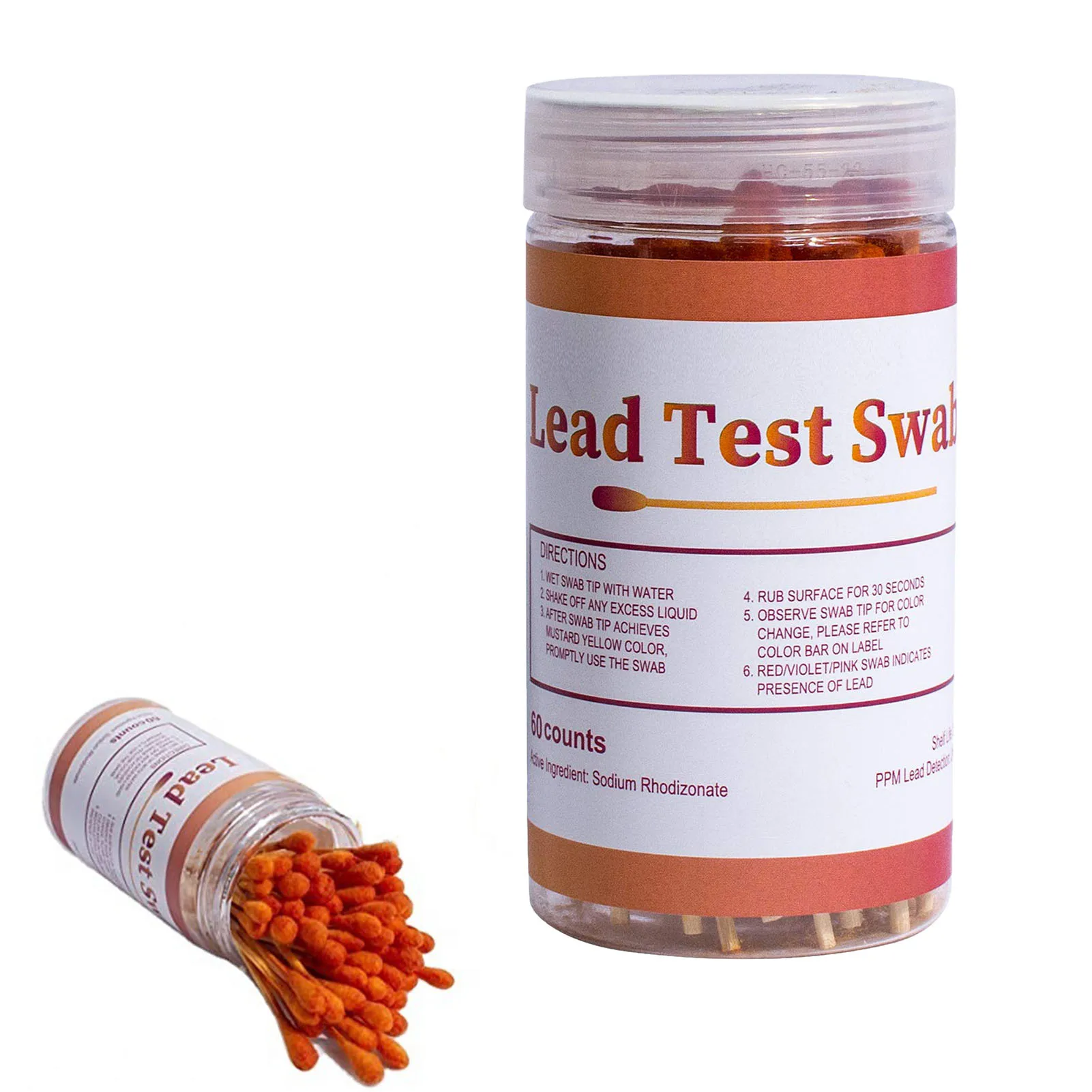 

30pcs Lead Testing Swabs High-Sensitive Rapid Test Kit for All Painted Surfaces